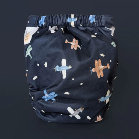 Couche Lavable Évolution - Avions 10-35lb-La Petite Ourse-LP3-C-NS-AVION-CLÉMENT