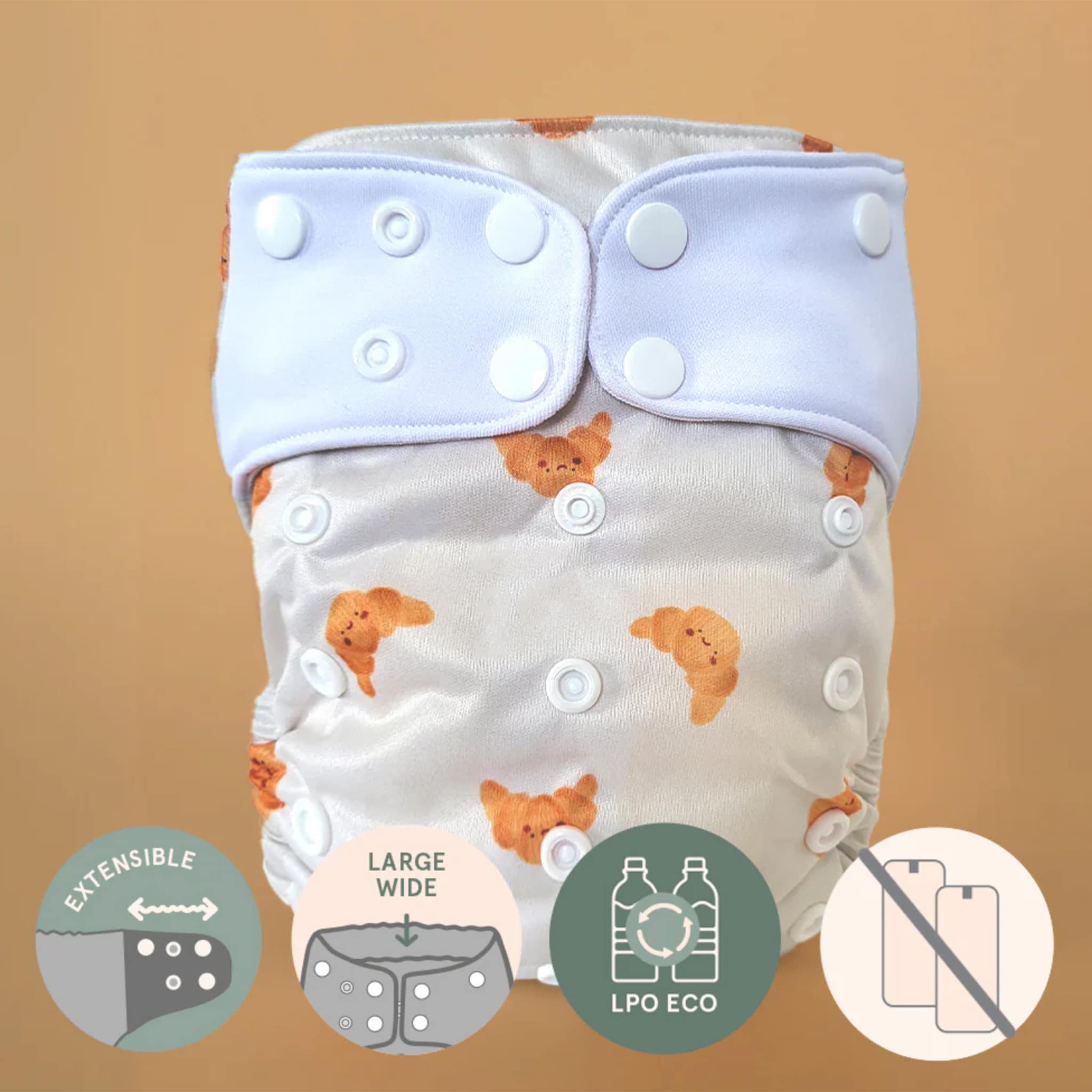 Couche Lavable Évolution - Croissant - La Petite Ourse – CLÉMENT