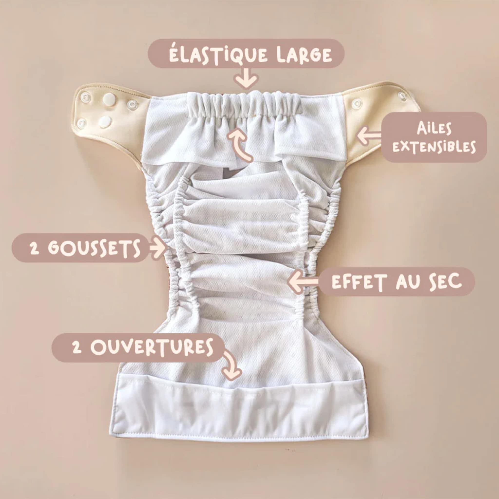 おむつ用品 Couche Couche Lavable Évolution - Croissant - La Petite Ourse – CLÉMENT