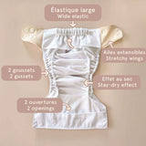 Couche Lavable Évolution 10-35lb - Lapin-La Petite Ourse-LP3-C-NS-LAPIN-CLÉMENT
