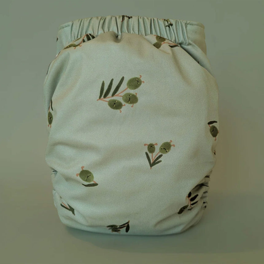 Couche Lavable Évolution - Olive 10-35lb-La Petite Ourse-LP3-C-NS-OLIVE-CLÉMENT