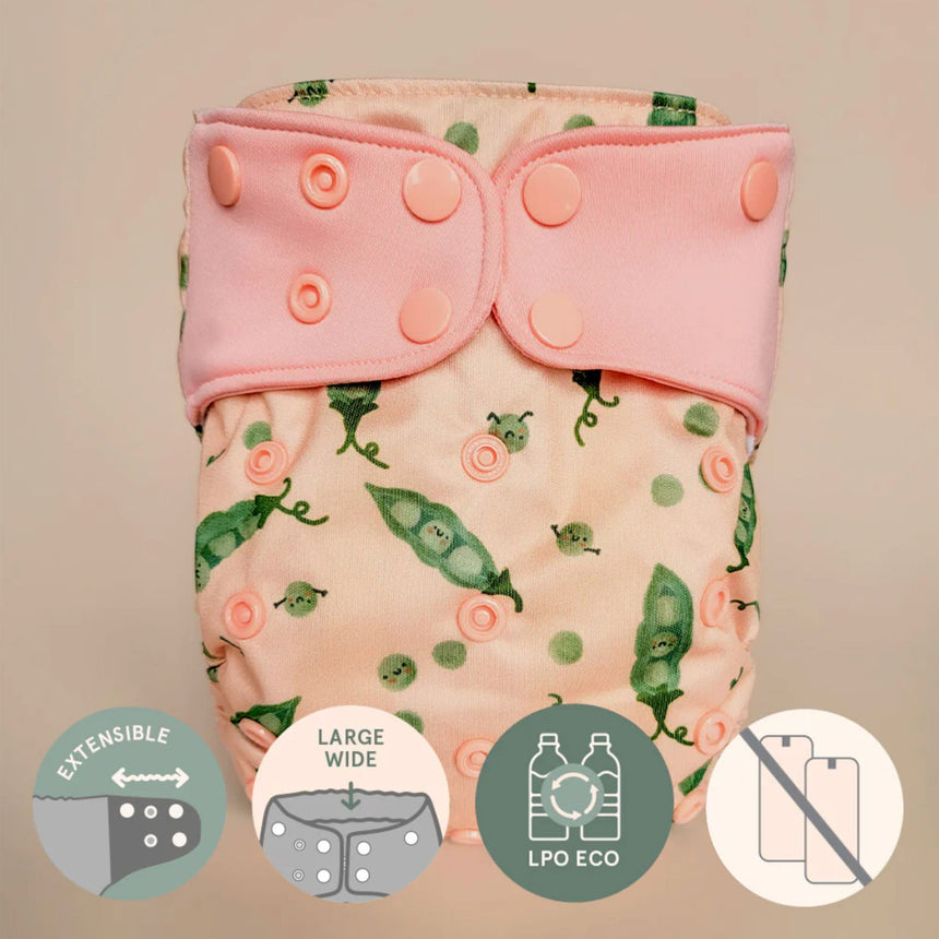 Couche Lavable Évolution - Pois 10-35lb-La Petite Ourse-LP3-C-NS-POIS-CLÉMENT