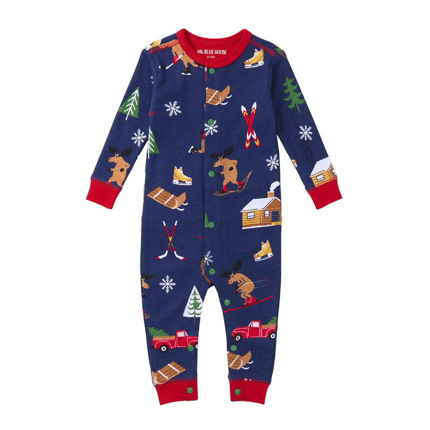 Pyjama Chalet Hiver 3-24mois-La Petite Maison Bleue par Hatley-Marine-3-6 m-LTT-US0WIMO564-CLÉMENT
