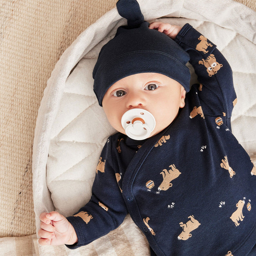 Pyjama Imprimé Ours 0-12mois-Petit Lem-LEM-23YRL10019-CLÉMENT
