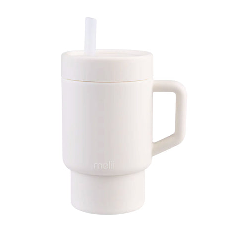 Tasse en Silicone avec paille - Ivoire-Melii-MEI-40317-CLÉMENT