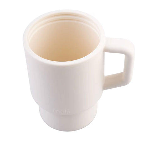 Tasse avec paille en silicone – Ivoire LUXE-Melii-MEI-40317-CLÉMENT