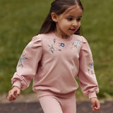 Gilet Ouaté Fleurs 2-6x