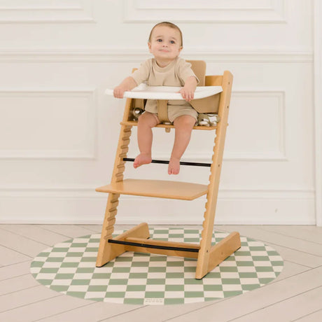 Tapis Catch All - Damier Sauge-Milly Stone-MLS-CAM019-CLÉMENT