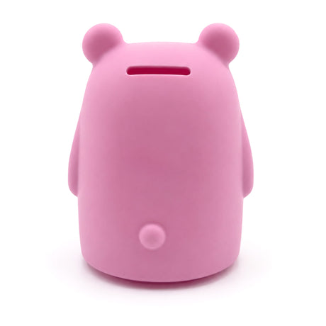 Tirelire en silicone – Ours – Lait à la fraise-Milly Stone-MLS-SILBANK002-CLÉMENT