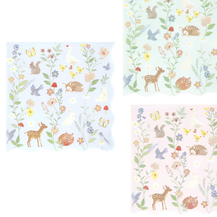 Serviettes Papier(16) Petits Animaux-Meri Meri-MME-298977-CLÉMENT