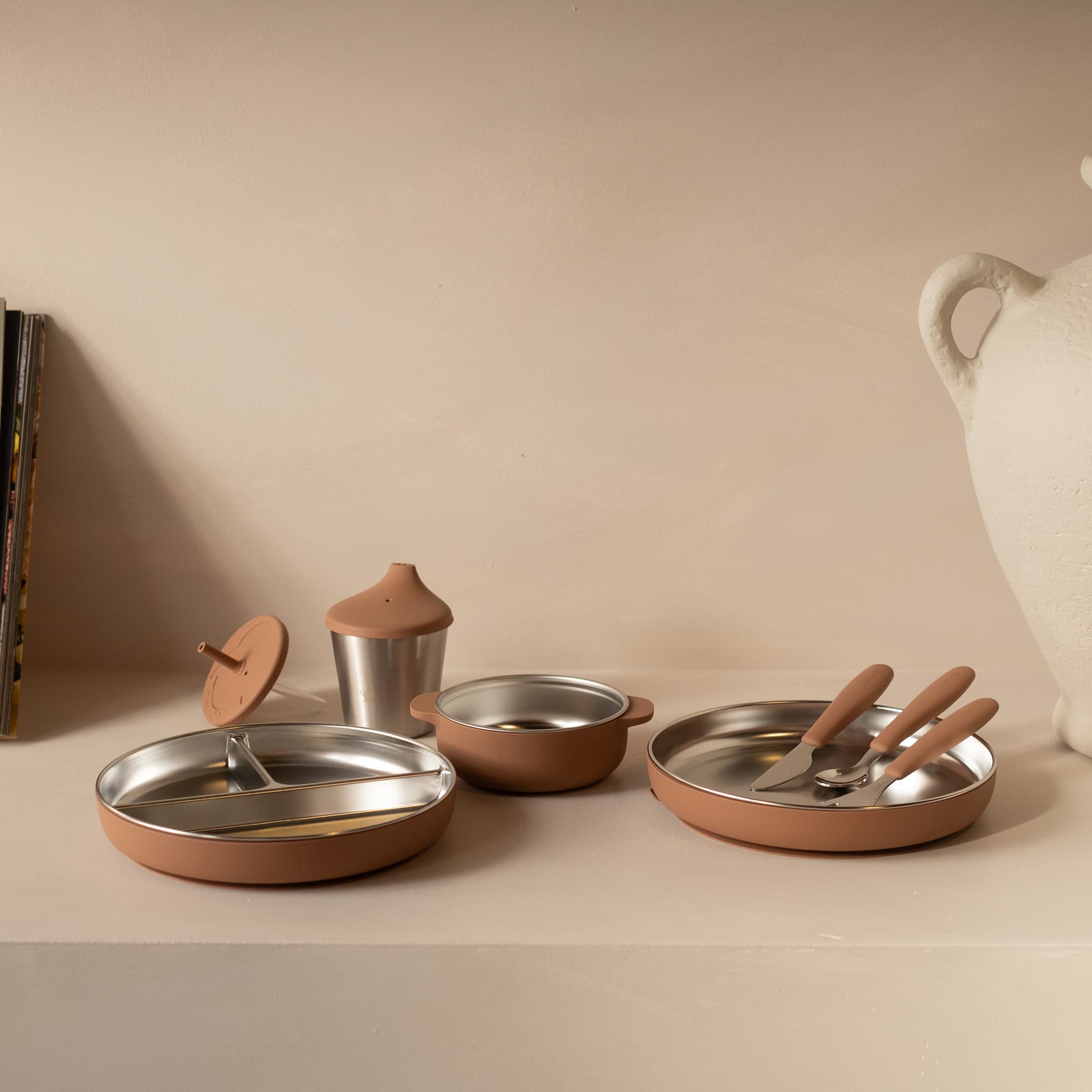 asimocrafts × oa Cafe MINI CUP 2セット Cup 2in1 Stainles/Silicone - Caramel – CLÉMENT