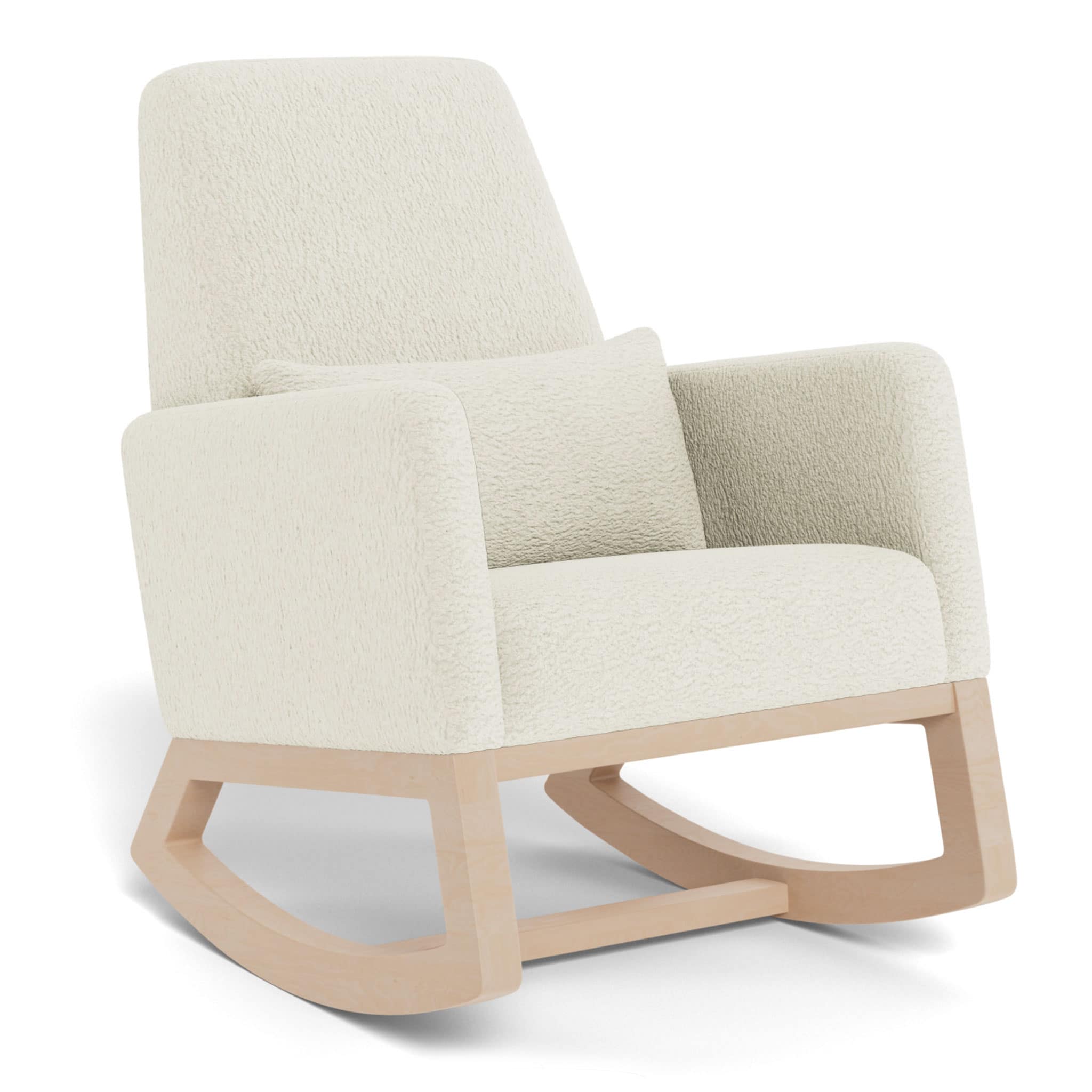 Joya Rocking Chair - White Faux Sheepskin / Maple (In Stock) – CLÉMENT