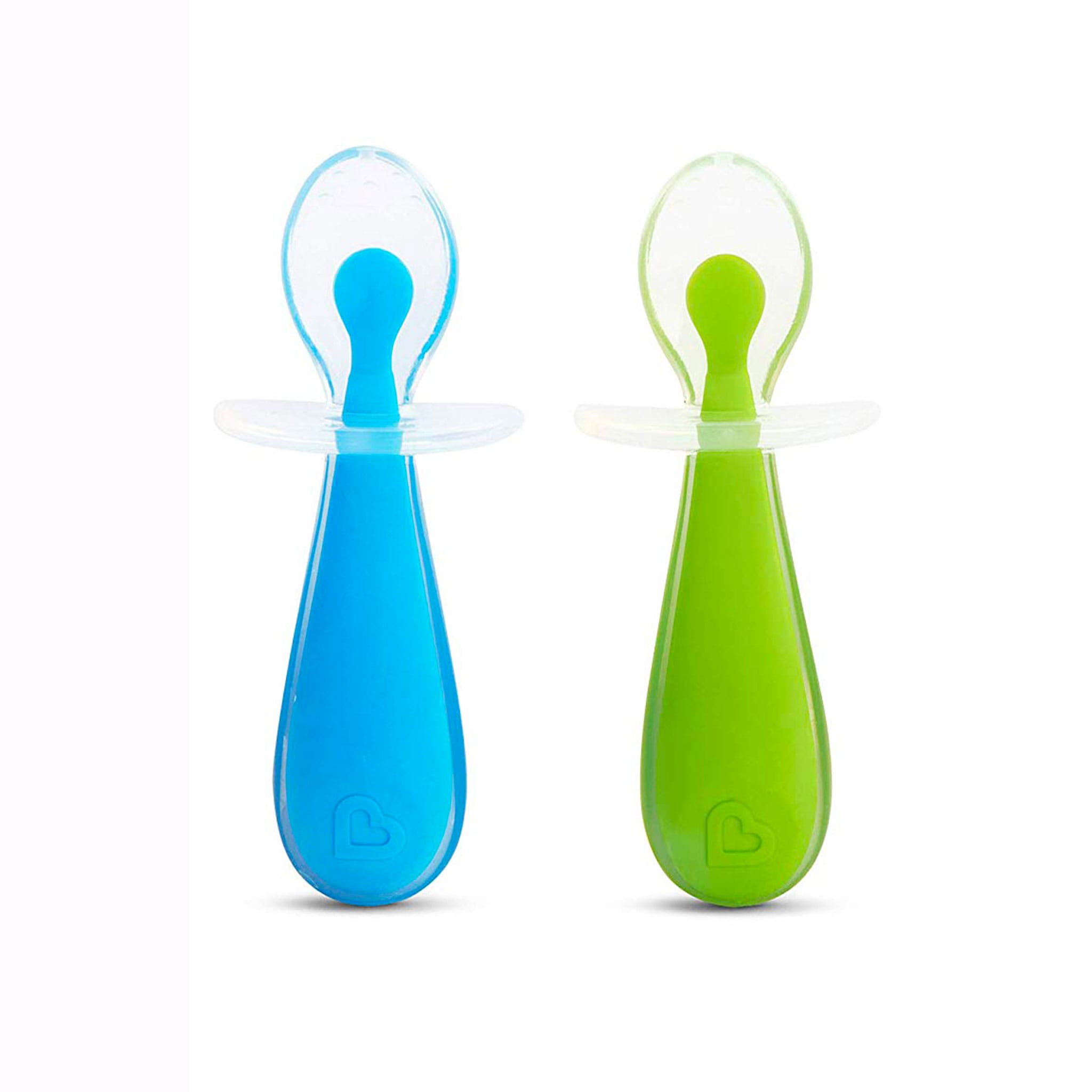 Lot De 6 Cuillères à Œufs Réutilisables En Plastique - Bleu Clair | Lavables Au Lave-vaisselle