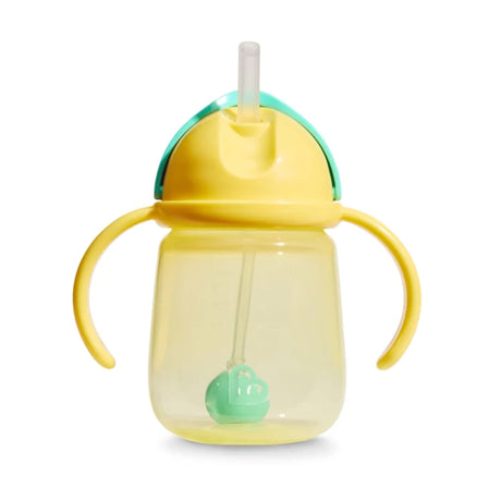 Gobelet d’Apprentissage Any Angle à Paille Lestée 7 oz - Jaune-Munchkin-MUN-28283-SD-CLÉMENT