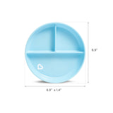 Assiette à Compartiment Ventouse - Bleu-Munchkin-MUN-28296-BLEU-CLÉMENT