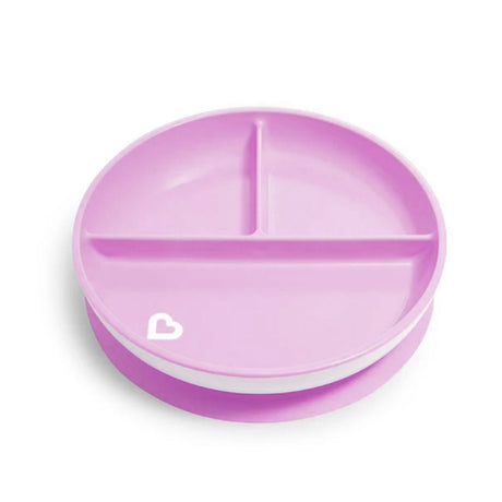 Assiette à Compartiment Ventouse - Mauve-Munchkin-MUN-28296-MAUVE-CLÉMENT