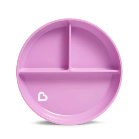 Assiette à Compartiment Ventouse - Mauve-Munchkin-MUN-28296-MAUVE-CLÉMENT