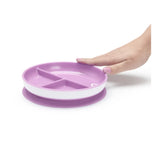 Assiette à Compartiment Ventouse - Mauve-Munchkin-MUN-28296-MAUVE-CLÉMENT
