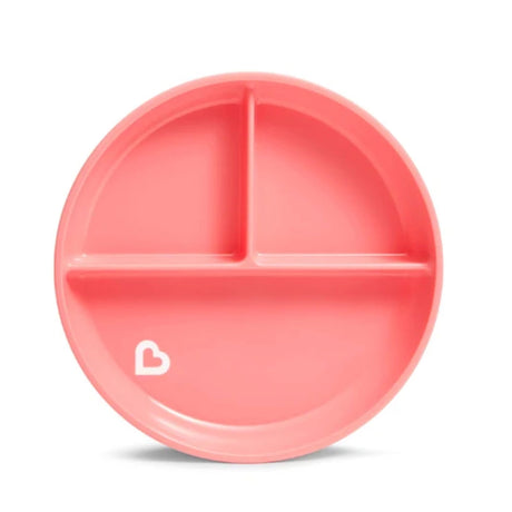 Assiette à Compartiment Ventouse - Rose-Munchkin-MUN-28296-ROSE-CLÉMENT