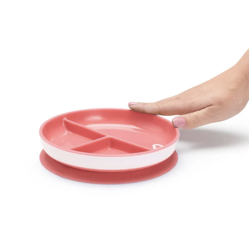 Assiette à Compartiment Ventouse - Rose-Munchkin-MUN-28296-ROSE-CLÉMENT