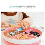Assiette à Compartiment Ventouse - Rose-Munchkin-MUN-28296-ROSE-CLÉMENT