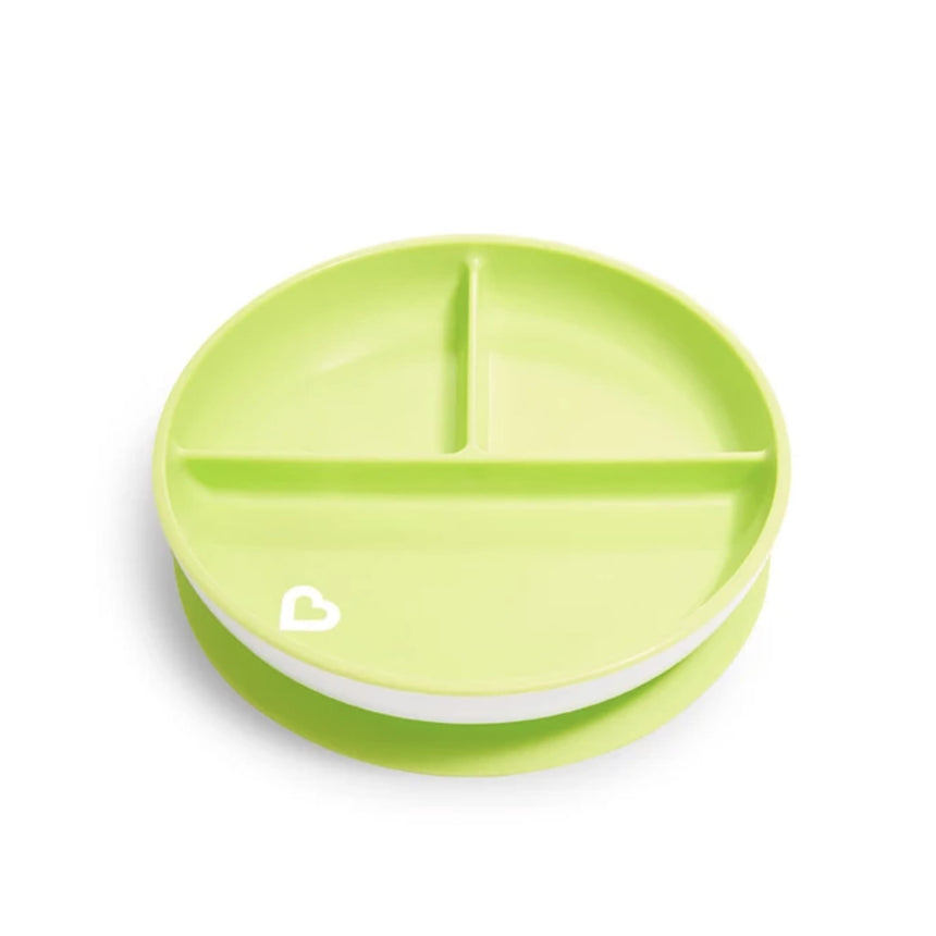 Assiette à Compartiment Ventouse - Vert-Munchkin-MUN-28296-VERT-CLÉMENT