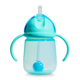 Gobelets d’Apprentissage Any Angle à Paille Lestée 7 oz (2) - Bleu/Jaune-Munchkin-MUN-28728P-CLÉMENT