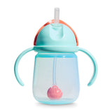 Gobelets d’Apprentissage Any Angle à Paille Lestée 7 oz (2) - Corail/Menthe-Munchkin-MUN-28729P-CLÉMENT