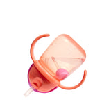 Gobelets d’Apprentissage Any Angle à Paille Lestée 7 oz (2) - Corail/Menthe-Munchkin-MUN-28729P-CLÉMENT