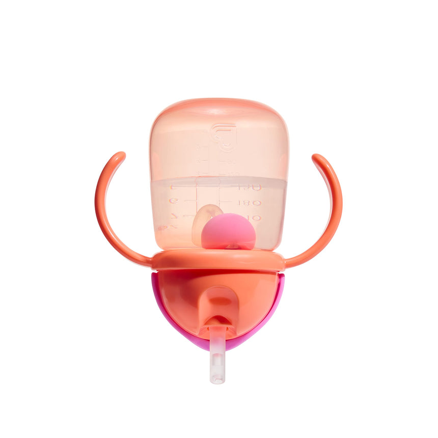 Gobelets d’Apprentissage Any Angle à Paille Lestée 7 oz (2) - Corail/Menthe-Munchkin-MUN-28729P-CLÉMENT