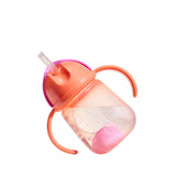 Gobelets d’Apprentissage Any Angle à Paille Lestée 7 oz (2) - Corail/Menthe-Munchkin-MUN-28729P-CLÉMENT