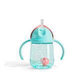 Gobelets d’Apprentissage Any Angle à Paille Lestée 7 oz (2) - Corail/Menthe-Munchkin-MUN-28729P-CLÉMENT