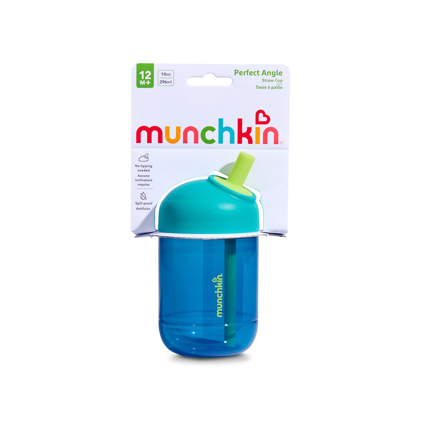 Gobelet Perfect Angle à Paille 10 oz - Bleu-Munchkin-MUN-28771-SD-CLÉMENT
