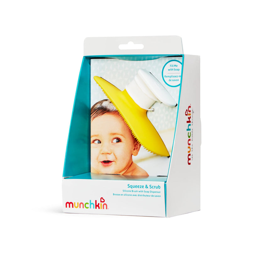 Brosse en Silicone avec Distributeur de Savon-Munchkin-MUN-38347-CLÉMENT