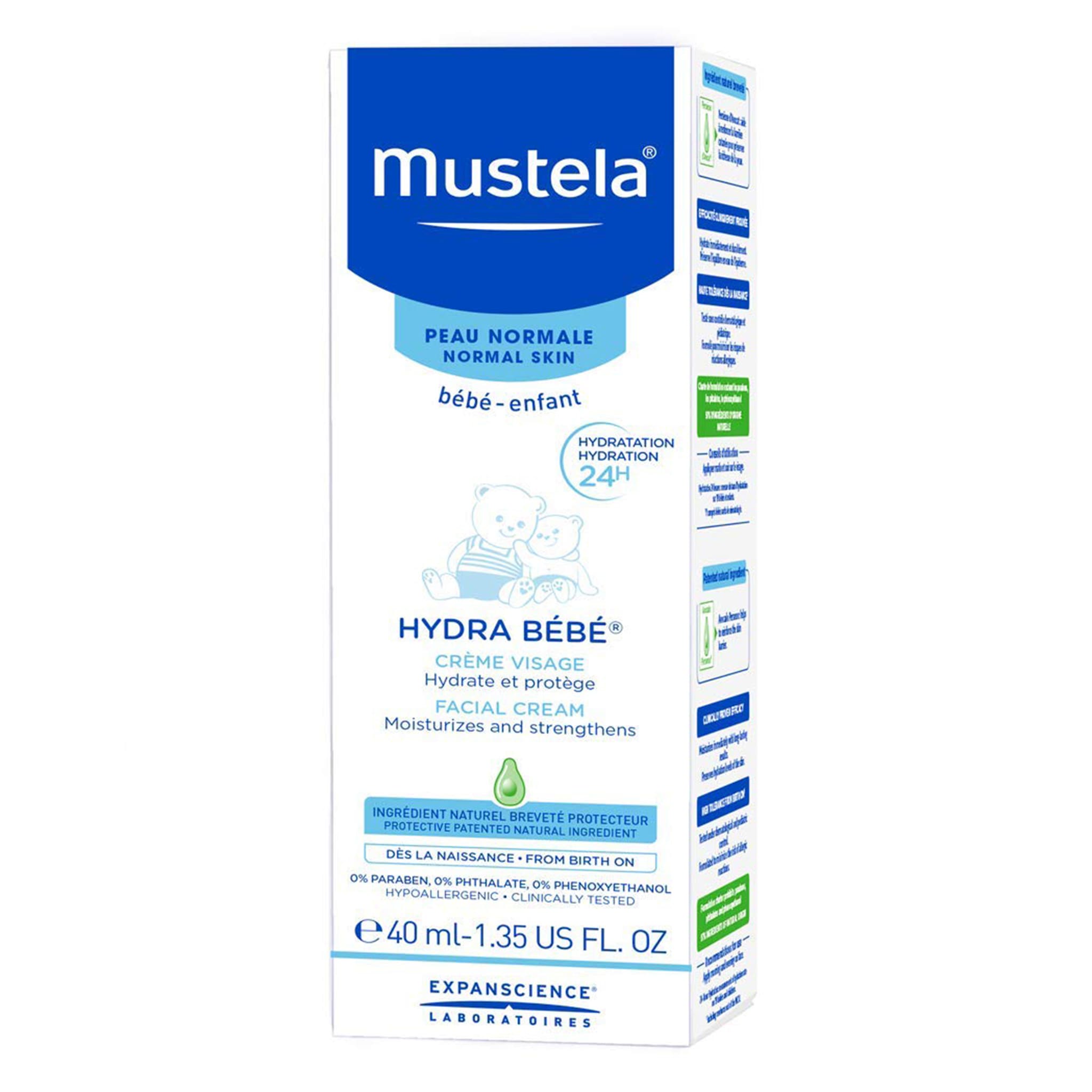 Hydra Bébé Visage 40ml - Mustela – CLÉMENT