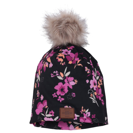 Tuque Coton Fleurs 7-14ans-Nano-Noir-7-14 ans-NAN-F26TUJ500-N-CLÉMENT
