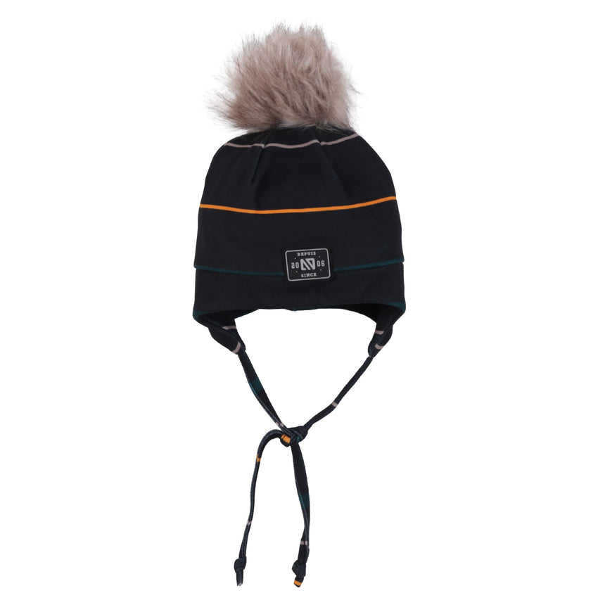 Tuque Coton Rayée 12-24mois-Nano-Noir-12-24 m-NAN-F26TUJO501-1-CLÉMENT