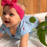 Cache-couche Rayé Cerise 3-24mois