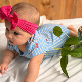 Cache-couche Rayé Cerise 3-24mois