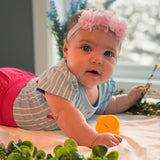 Cache-couche Rayé Cerise 3-24mois