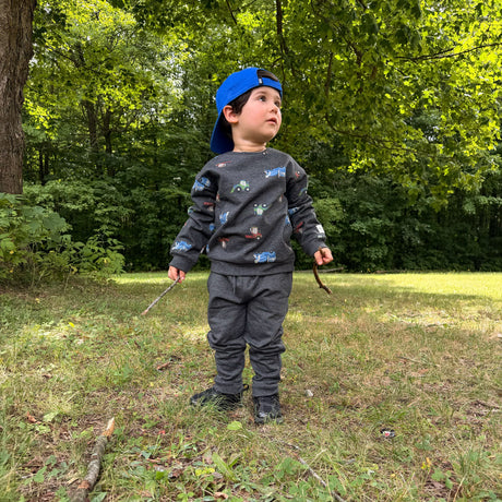Pantalon Ouaté Charcoal 2-8ans-Camp by Birdz-NAS-CLSPKB397-DM-CLÉMENT
