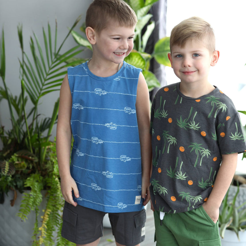 Crocodile Tank Top 2-8y