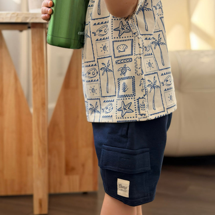 Short Cargo Marine 2-8ans