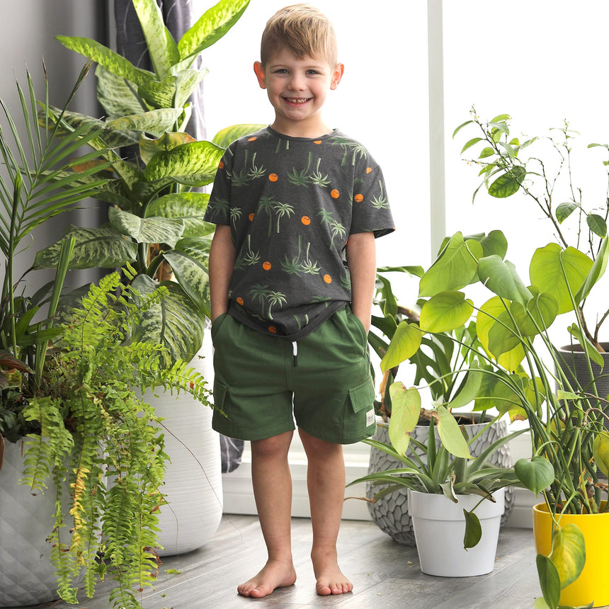 Short Cargo Vert 2-8ans