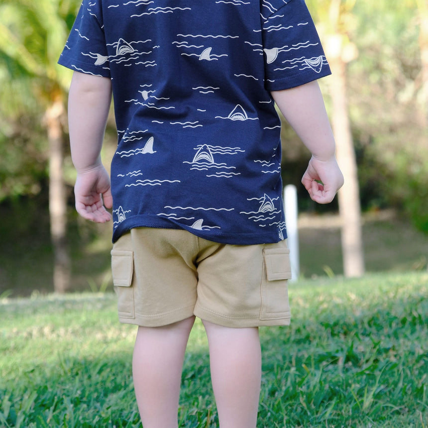 Short Cargo Taupe 2-8ans