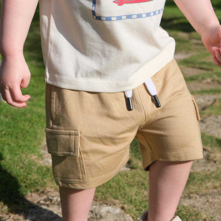 Short Cargo Taupe 2-8ans