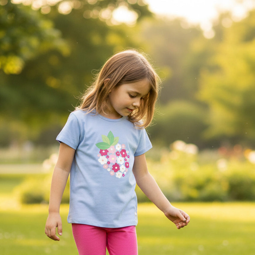 T-shirt Fraise 2-8ans-Camp by Birdz-NAS-CLSPKG677-BL-CLÉMENT