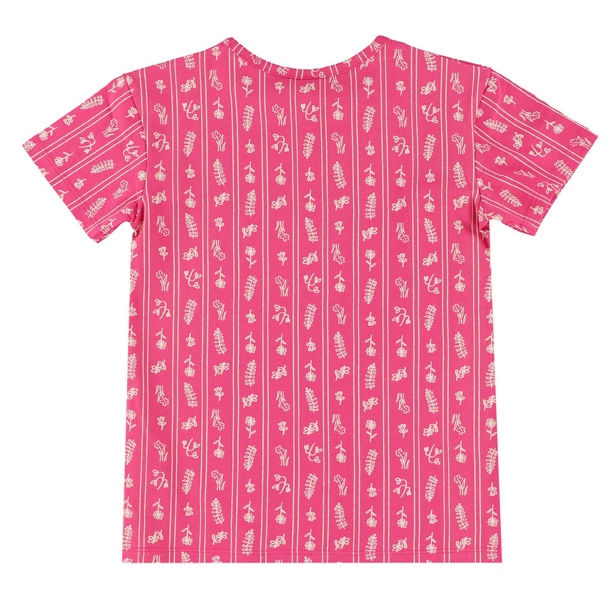 T-shirt Rayé Fleurs 2-8ans-Camp by Birdz-NAS-CLSPKG677-FF-CLÉMENT