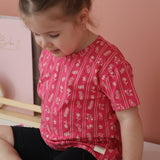 T-shirt Rayé Fleurs 2-8ans-Camp by Birdz-NAS-CLSPKG677-FF-CLÉMENT