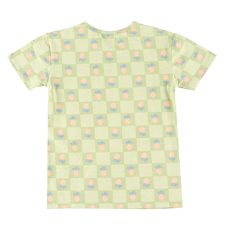 T-shirt Carreaux Floral 2-8ans-Camp by Birdz-NAS-CLSPKG677-GF-CLÉMENT